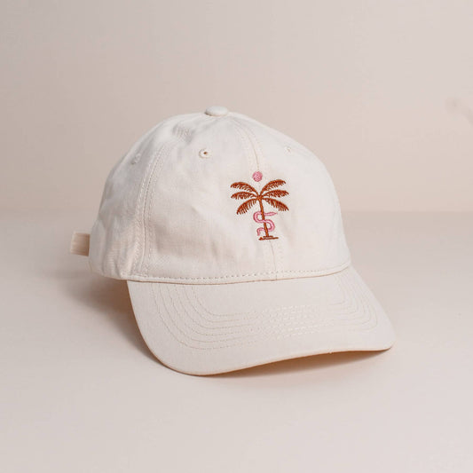 Cai & Jo Palm Embroidered Cap | The Ivy Plant Studio 