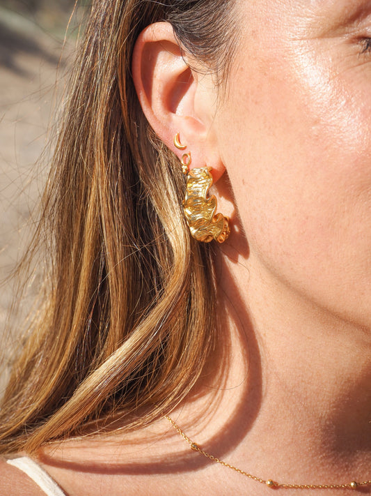 Alesi Creative Amalia Earrings Gold | The Ivy Plant Studio