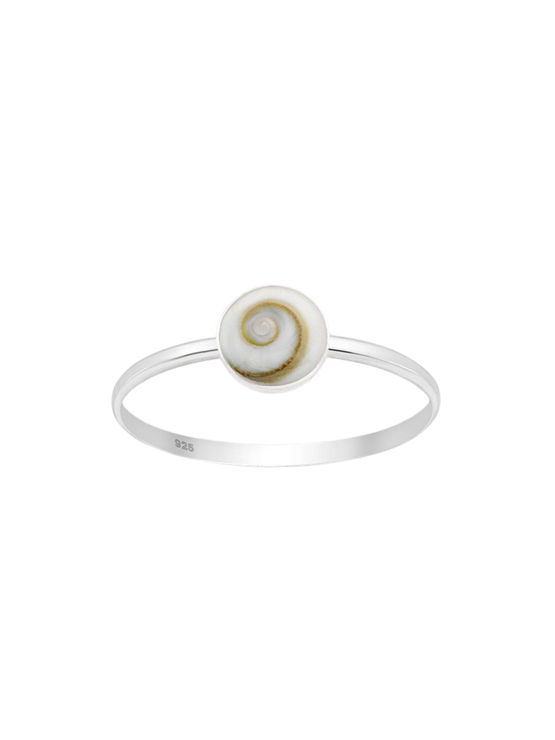 Alesi Creative Shiva Shell Ring Silver | The Ivy Plant Studio