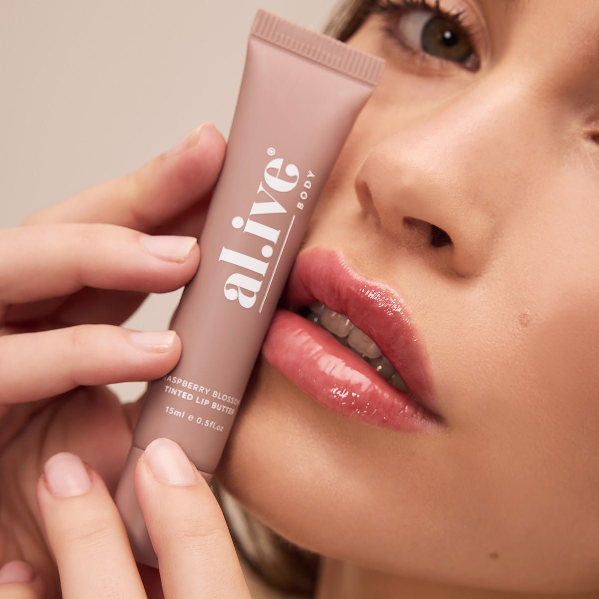 Alive Body Tinted Lip Butter - Raspberry Blossom | The Ivy Plant Studio 