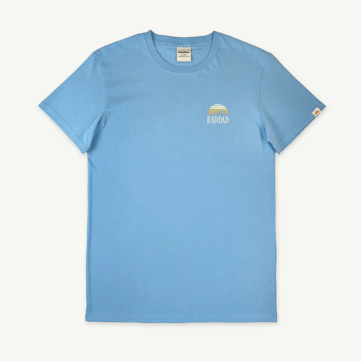 BANABAE RAD DAD ORGANIC COTTON FLOW TEE - BLUE | THE IVY PLANT STUDIO 