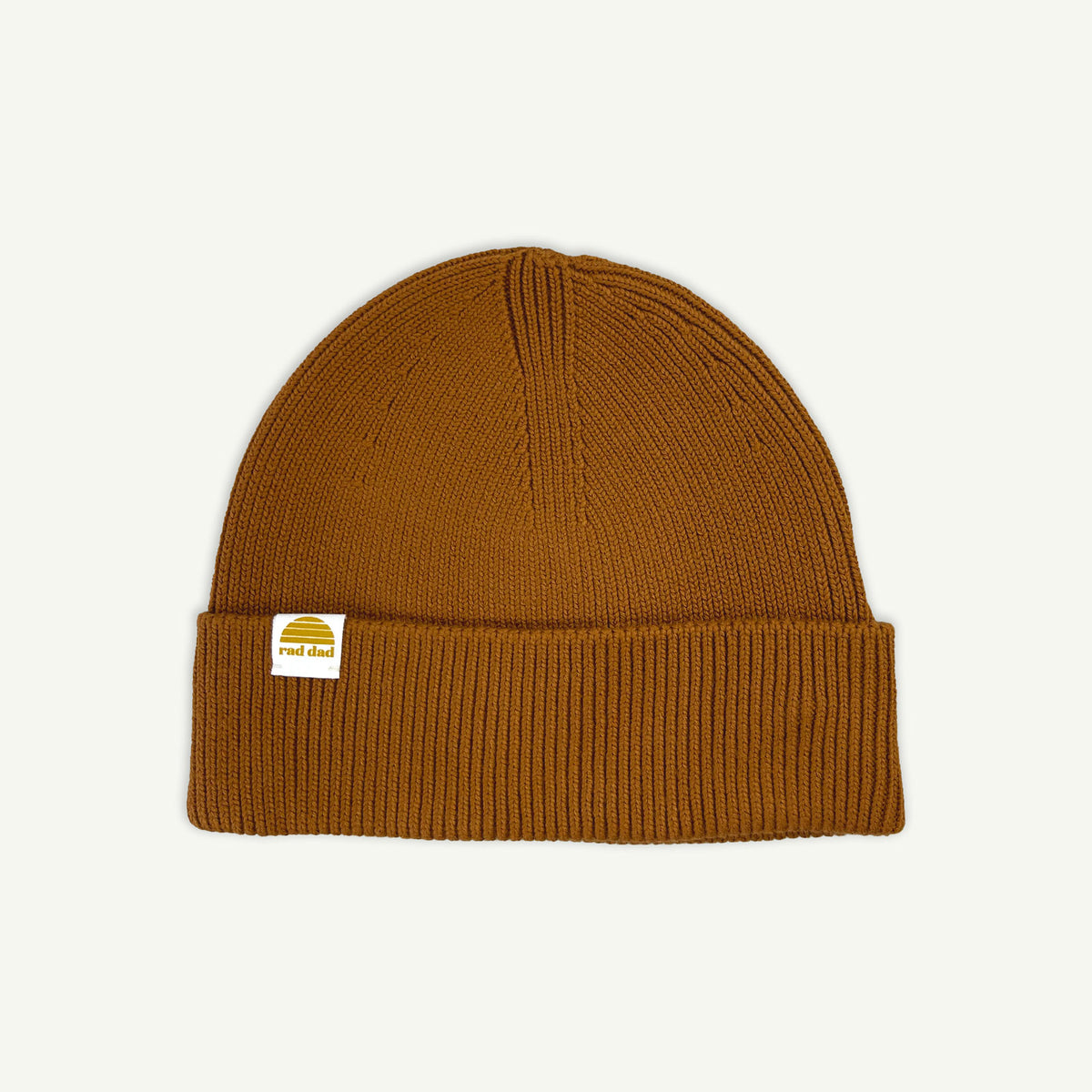 BANABAE RAD DAD ORGANIC COTTON KNIT BEANIE - CAMEL | THE IVY PLANT STUDIO