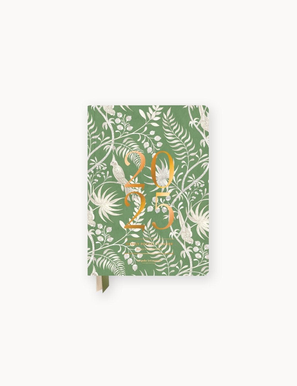 Bespoke Letterpress 2025 POCKET PLANNER - JARDIN TROPICAL | The Ivy Plant Studio 