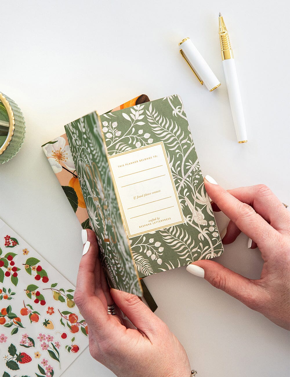 Bespoke Letterpress 2025 POCKET PLANNER - JARDIN TROPICAL | The Ivy Plant Studio 