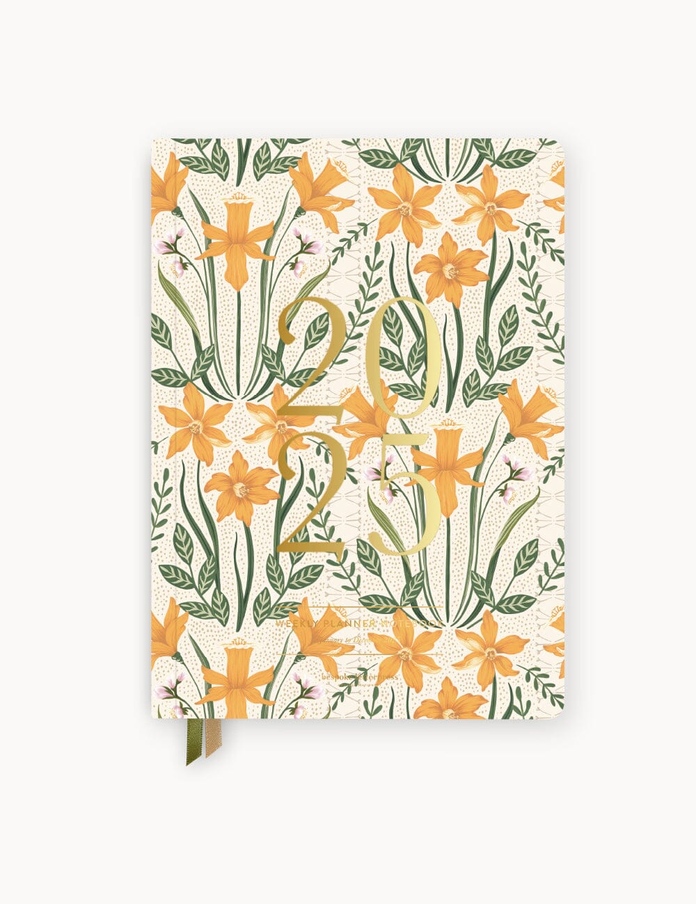 Bespoke Letterpress 2025 WEEKLY PLANNER NOTEBOOK DAFFODIL The Ivy