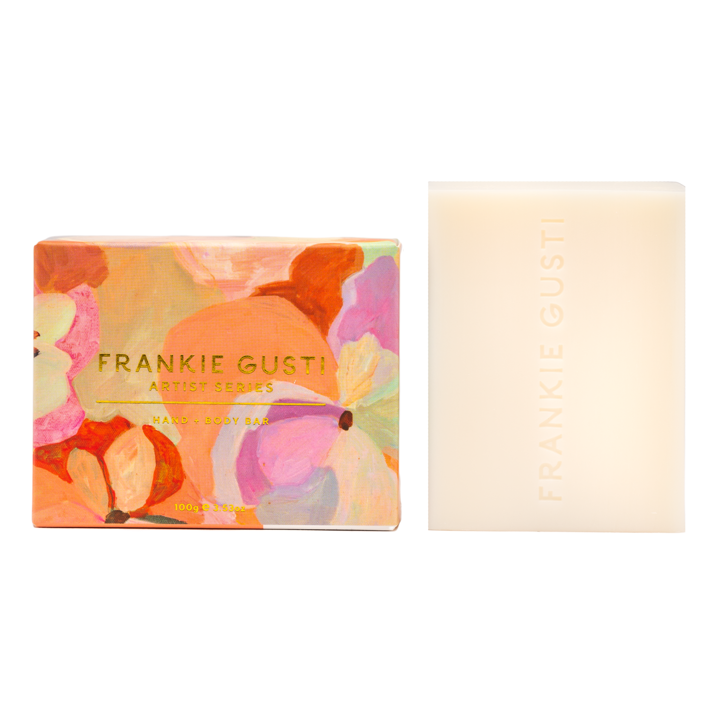 FRANKIE GUSTI SWEET PEACH + LYCHEE HAND + BODY BAR | JADE FISHER | THE IVY PLANT STUDIO 