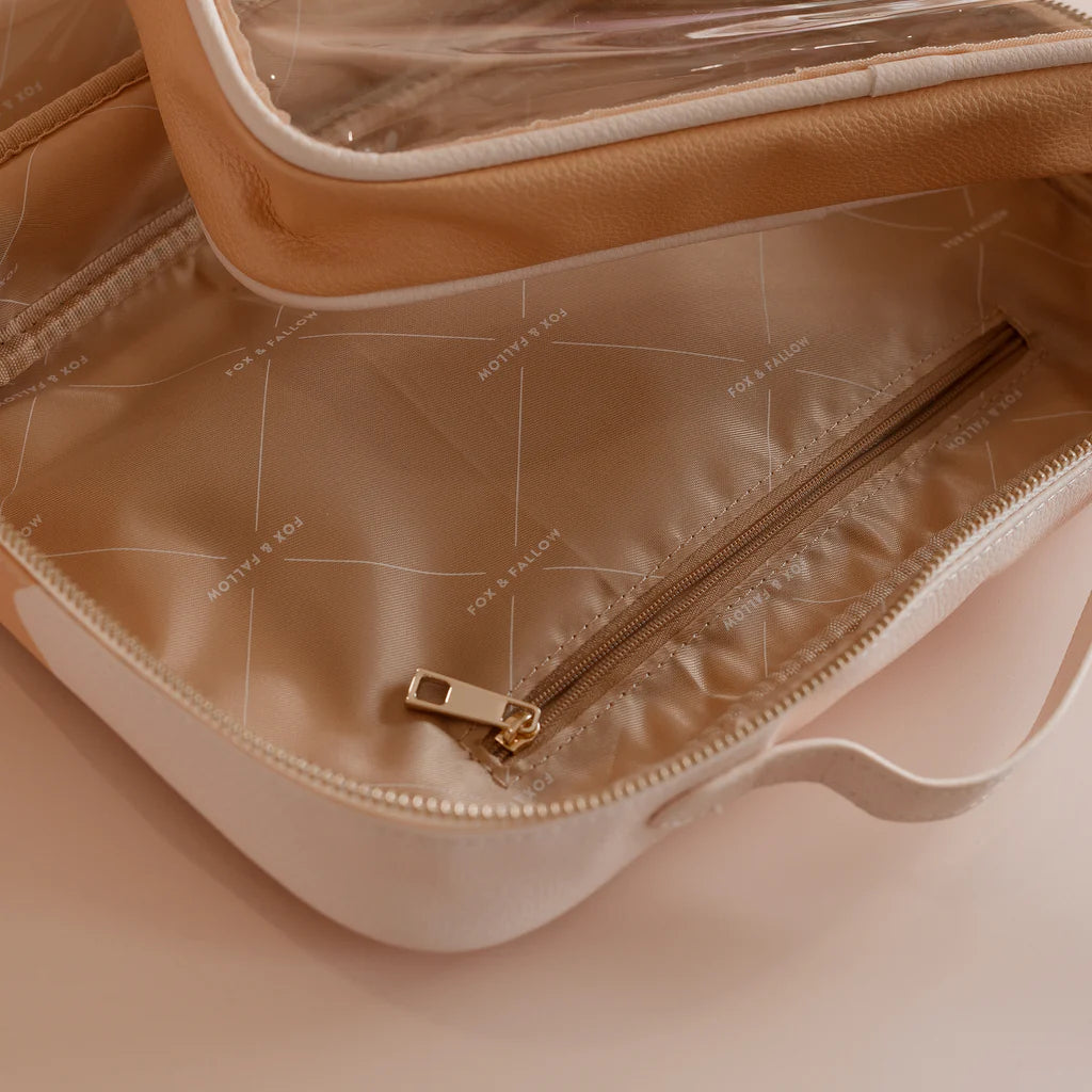 Fox & Fallow's Caramel Ripple Cosmetic Bag   | The Ivy Plant Studio