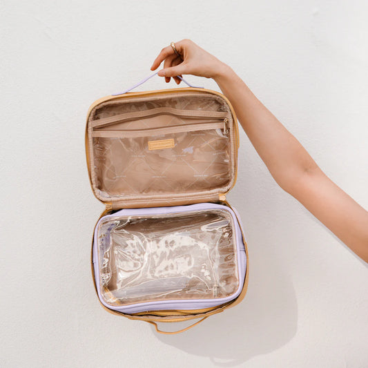 Fox & Fallow's Lilac Ripple Cosmetic Bag | The Ivy Plant Studio