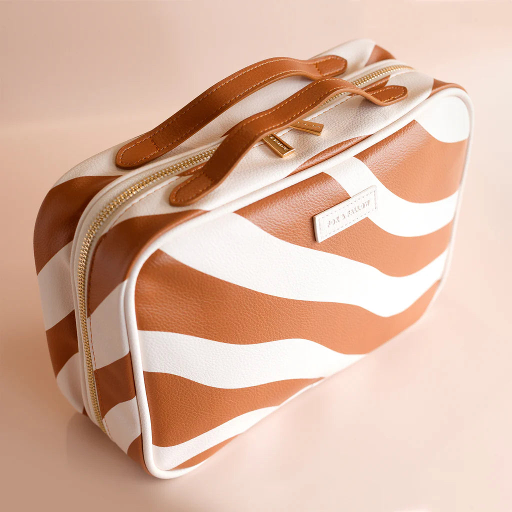 Fox & Fallow's Rust Swirl Cosmetic Bag  | The Ivy Plant Studio