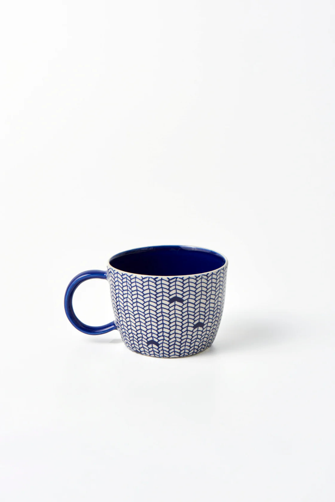 JONES & CO BLUE WEAVE MUG | THE IVY PLANT STUDIO