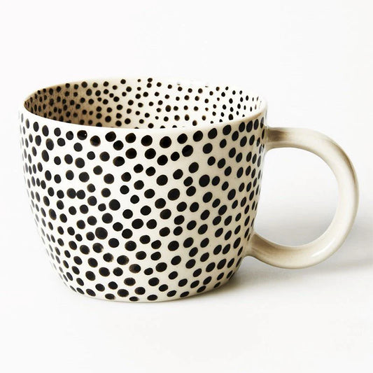 JONES & CO CHINO MUG BLACK SPRINKLE | THE IVY PLANT STUDIO