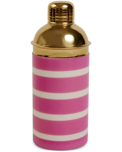 KIP & CO GYPSY ROSE STRIPE RESIN COCKTAIL SHAKER | THE IVY PLANT STUDIO