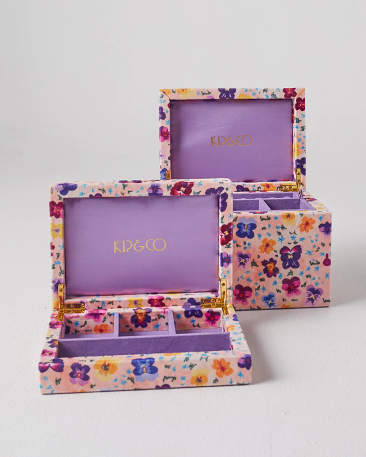 Kip & CO PANSY SMALL VELVET JEWELLERY BOX | The Ivy Plant Studio 