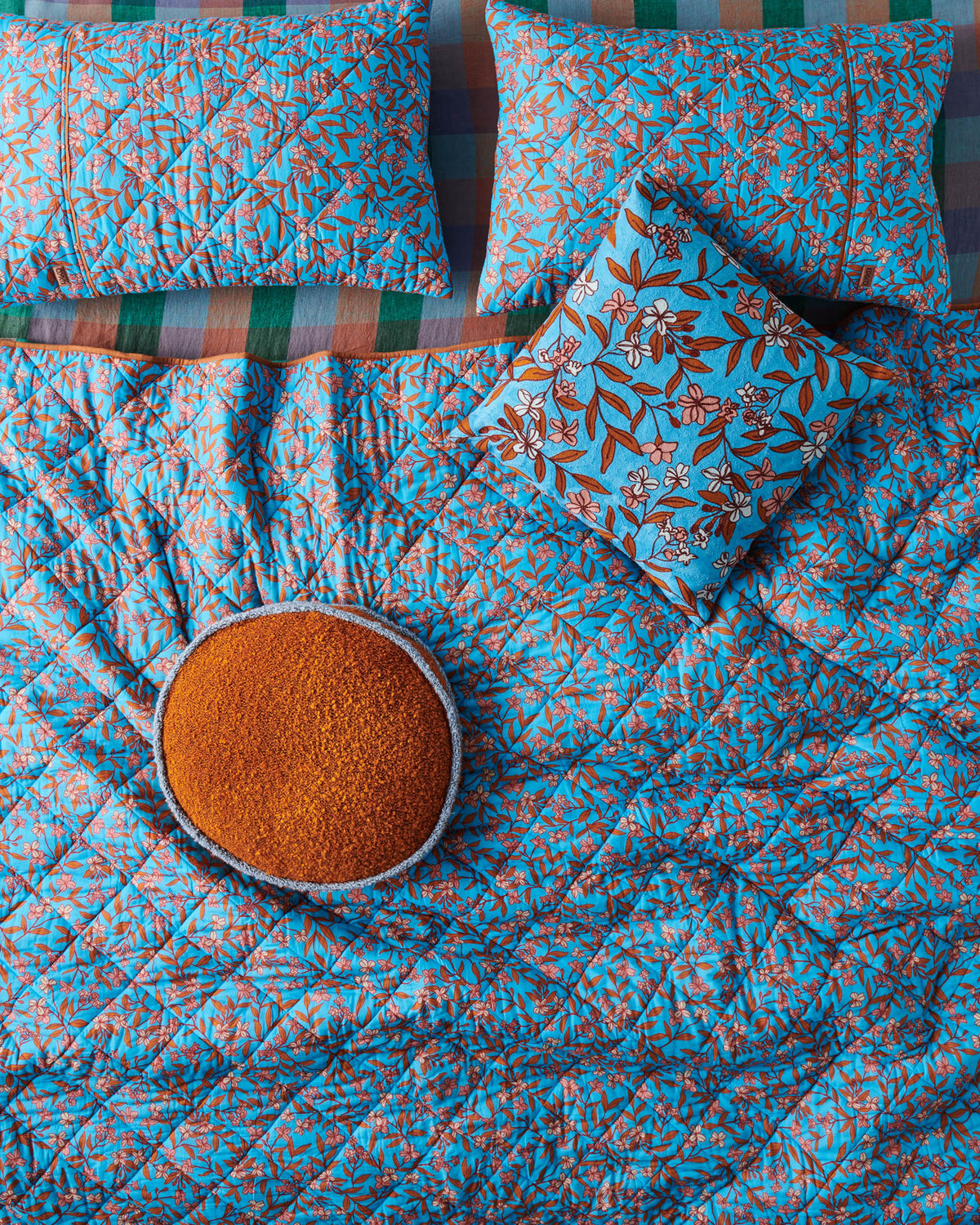 Kip & Co MARMALADE SKY ROUND BOUCLE CUSHION | The Ivy Plant Studio | KIP & CO CUSHIONS  Edit alt text