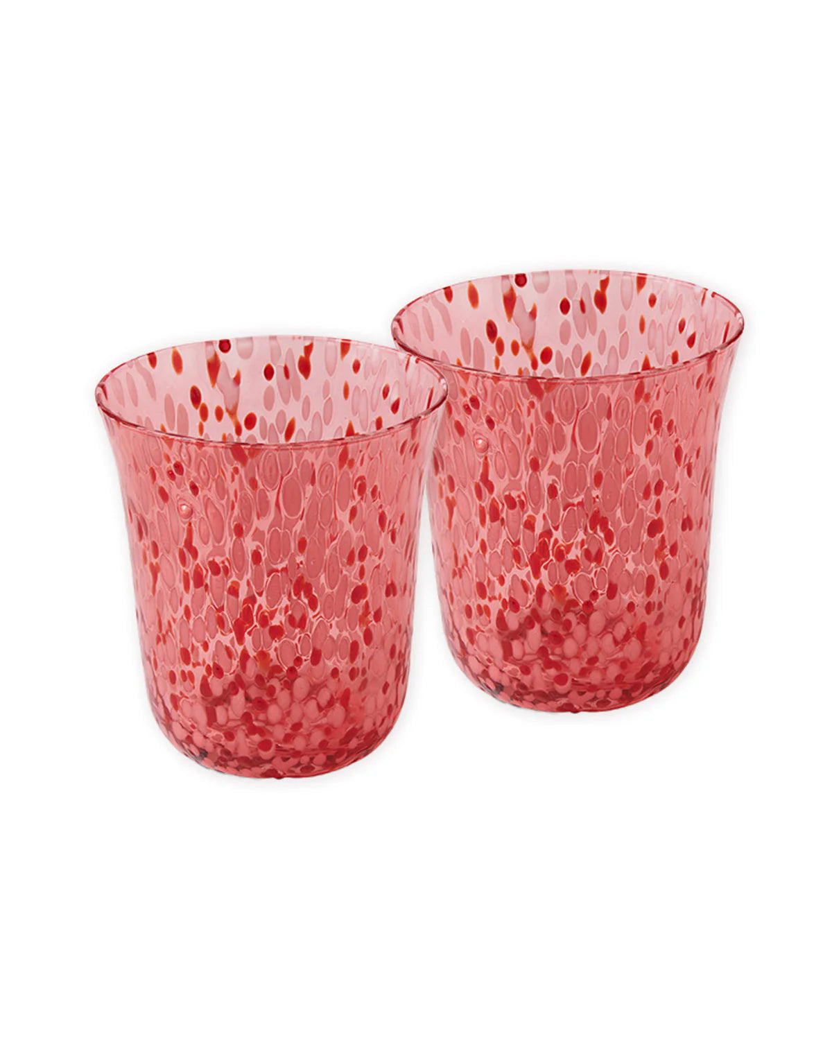 Kip & Co SWEETHEART SPECKLE TUMBLER GLASS 2P SET | The Ivy Plant Studio