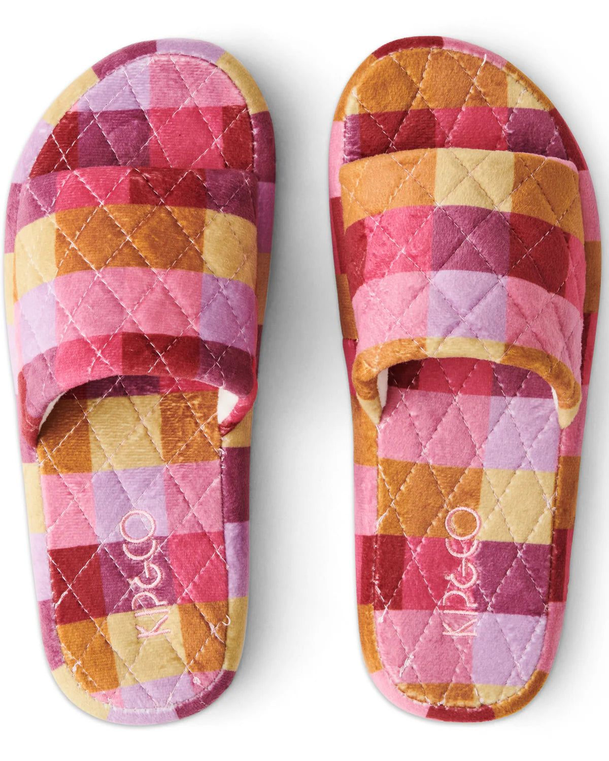 Kip & Co TUTTI FRUTTI QUILTED VELVET ADULT SLIPPERS | The Ivy Plant Studio 