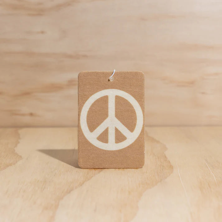 The Commonfolk Collective Peace Sign / Tan Air Freshener - Ubud | The Ivy Plant Studio 