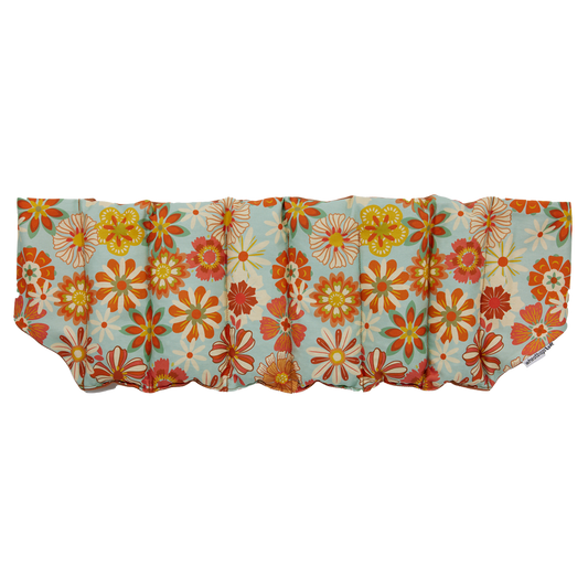 Wheatbags Love WRAP AROUND HEAT PACK - GROOVY FLOWERS KHAKI | THE IVY PLANT STUDIO