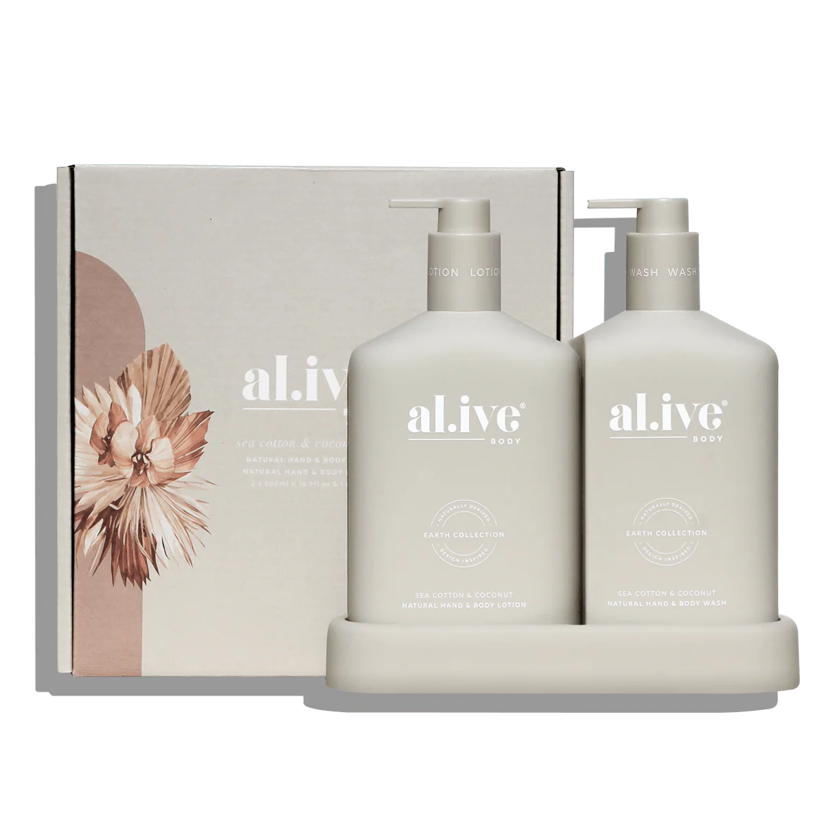 al.ive Body - Wash & Lotion Duo - Sea Cotton & Coconut| The Ivy Plant Studio 